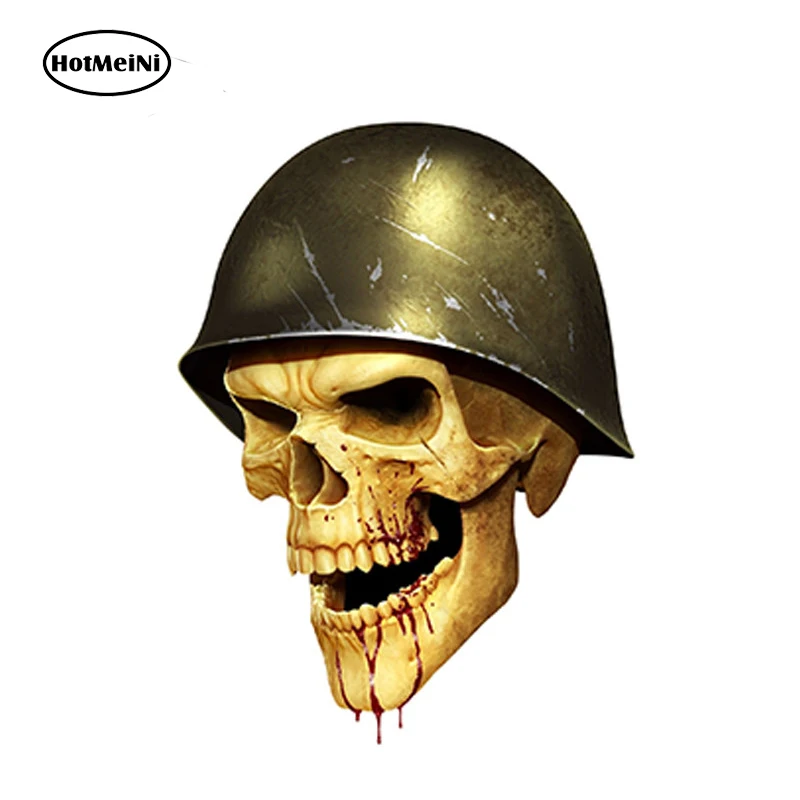 

HotMeiNi 15cm Car Styling 3D Skull Car Sticker Blood for Motorcycle Gas Tank Car Bumper Truck Boat Door Bike Accessories Decor