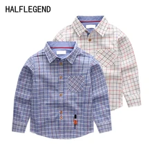 Новая рубашка для мальчиков, блузка для мальчиков, детская одежда, рубашка в клетку для мальчиков 2-4 лет, повседневная детская рубашка, одежда для мальчиков 8-9-10 лет