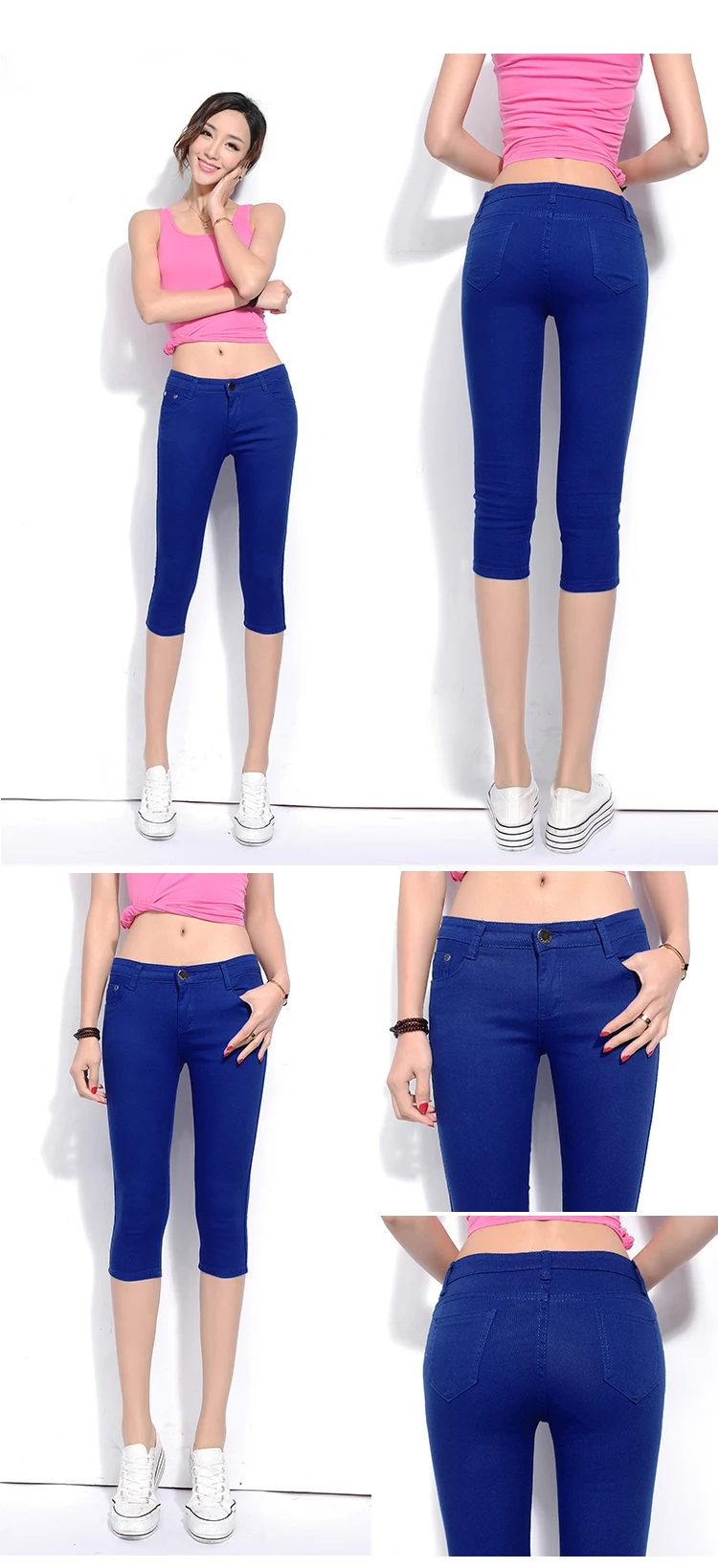 Summer new pants pants female summer pencil pants autumn Korean casual shoes pants feet small short pants (19)