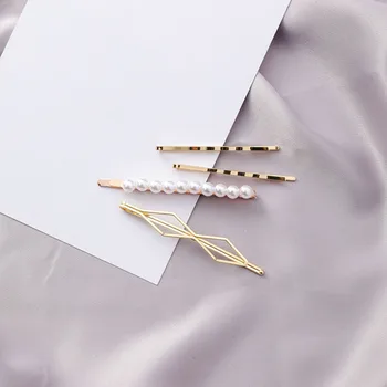 

4pcs/set Pearl Hairgrip Women Hair Clips Hairpins Barrette Headwear Hair Pins Hairs Accessories Styling Tools