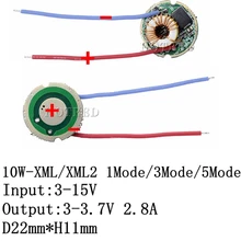 Cc costante 2800mA 12V della corrente 2800mA del Driver di XML2 XML T6 Led di modo 5/1 di modalità per il modo del Cree XML di illuminazione dei trasformatori 3 del Cree