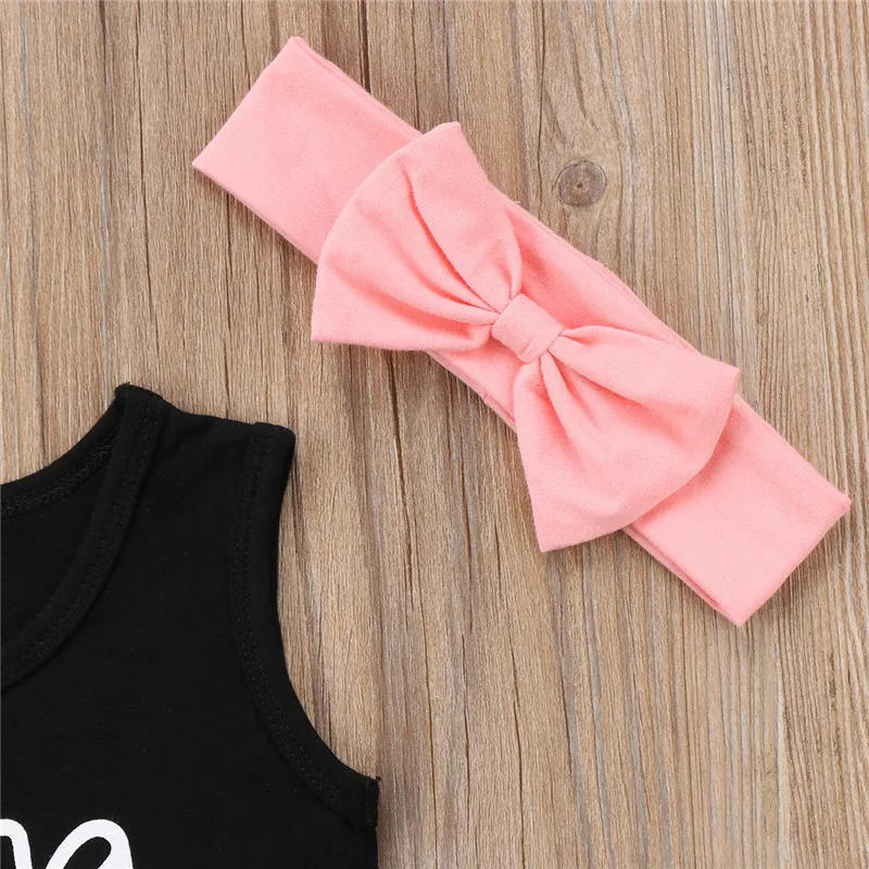 Roupas infantis menina Настоящее Новый 2018 3 шт. комплект для малышей Летняя Одежда