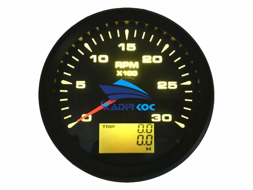 1 шт. 0-3000 об/мин Тахометры манометры 85 мм Lcd Rec счетчики тач с Odo счетчики оборотов об/мин 0-300 коэффициент скорости для автомобиля грузовик лодка яхта