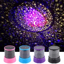 LED Night Light Projector Starry Sky Star Moon Master Sleep Colorful Led USB Projection Children Baby Lamp Light With USB Cable