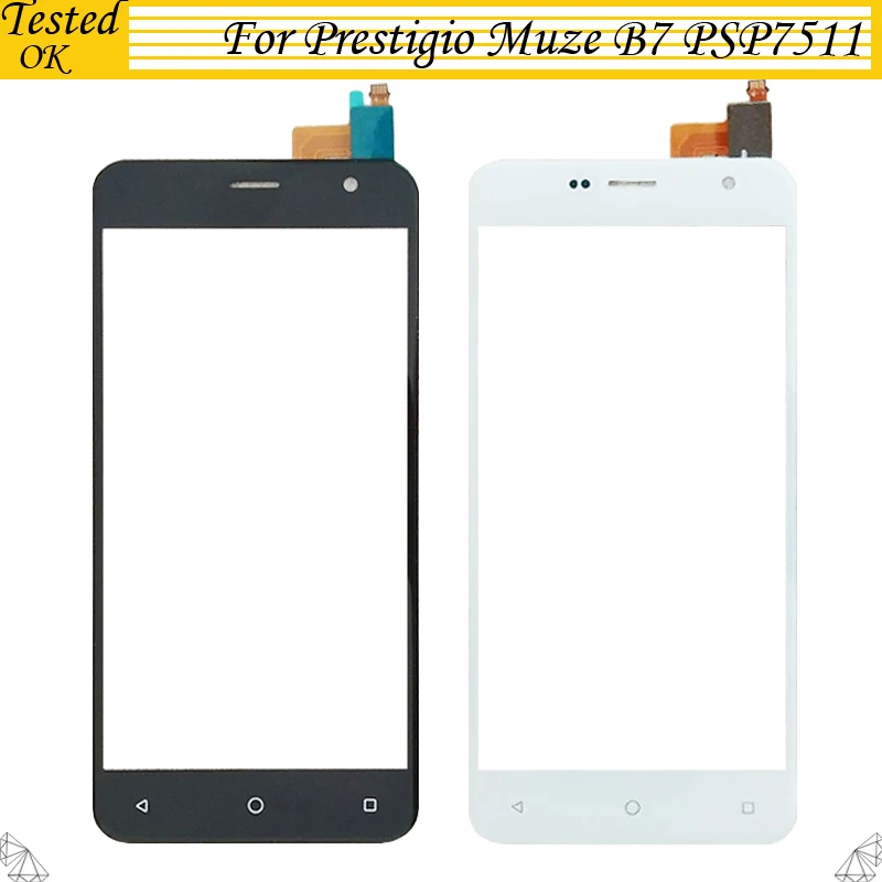 

For Prestigio Muze B7 PSP7511DUO PSP7511 DUO Touch Screen Sensor Front Glass Lens For Prestigio PSP 7511 TouchScreen