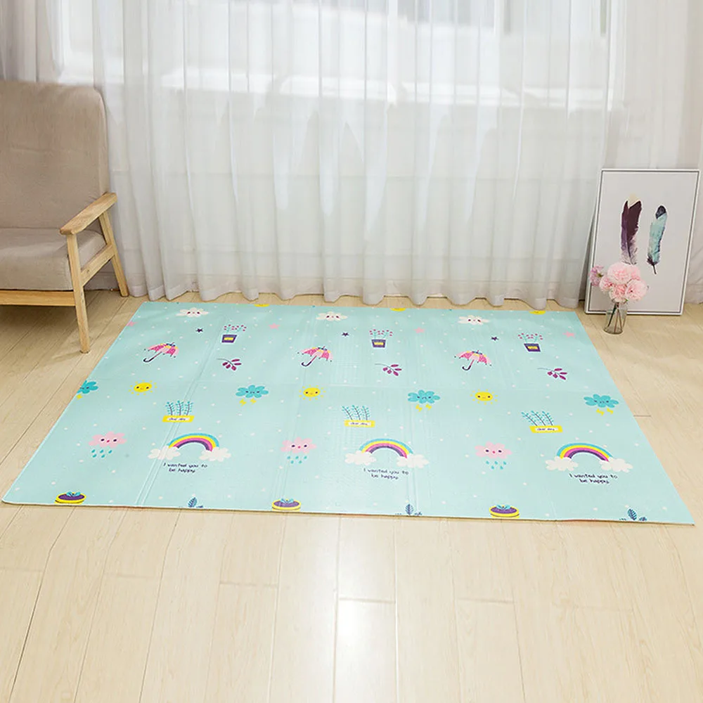 200X150X1 см детский игровой коврик, коврик для лазания, мультяшный детский коврик для ползания, XPE складной коврик для ползания, утепленный развивающий коврик для детской комнаты