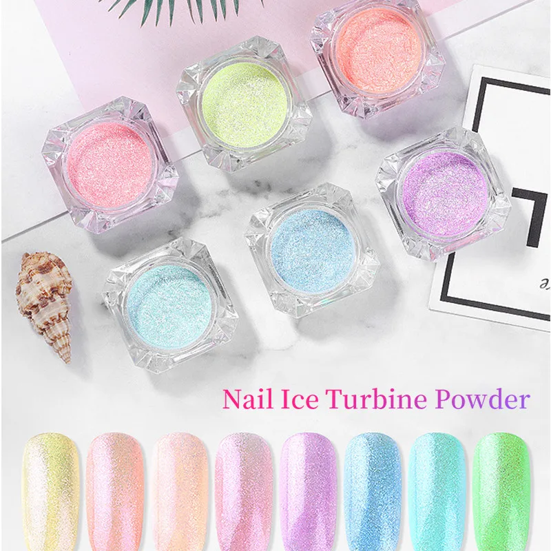 

Nail Art Ice Mirror Powder Fireworks Magic Laser Mirror Powder Ice Swallow Fish Powder Nail Glitter Nail Art Jewelry