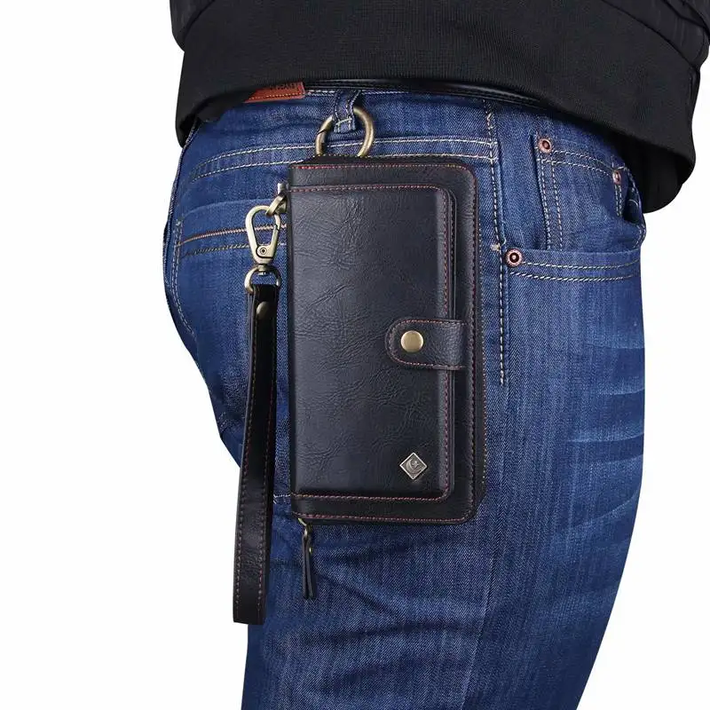 Purse Wristlet Phone Case For coque huawei p30 pro lite nova4e Funda Etui Luxury Leather Protective Wallet Phone Shell Cover bag