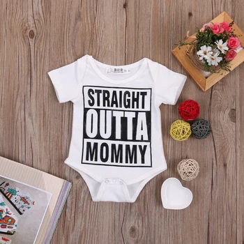 

new fashion hot summer Cotton Newborn Baby Girl Boy Clothes short sleeve o-neck letter Romper Jumpsuit Playsuit Outfits