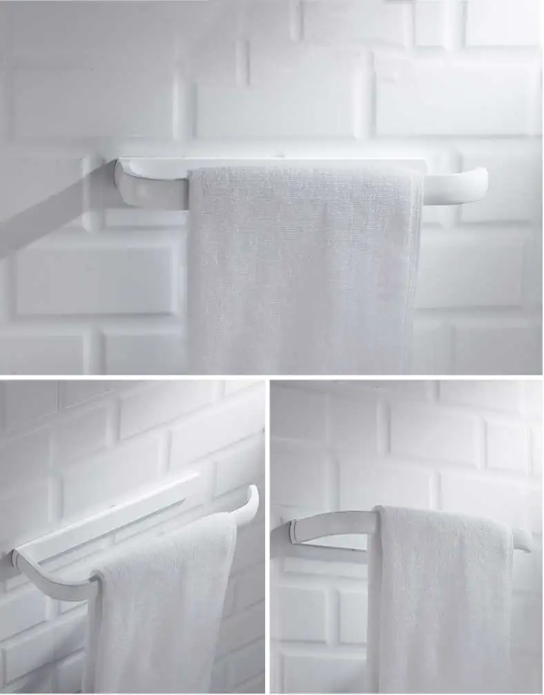 Современная простая вешалка для полотенец, белая Полка для полотенец, подвесная полка для ванной комнаты