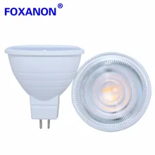 Foxanon 220 V GU10 MR16 5 Вт 7 Вт светодиодный лампочка для прожектора 2835SMD чип угол луча 24/120 светодиодный свет для ночной светильник Настольная лампа