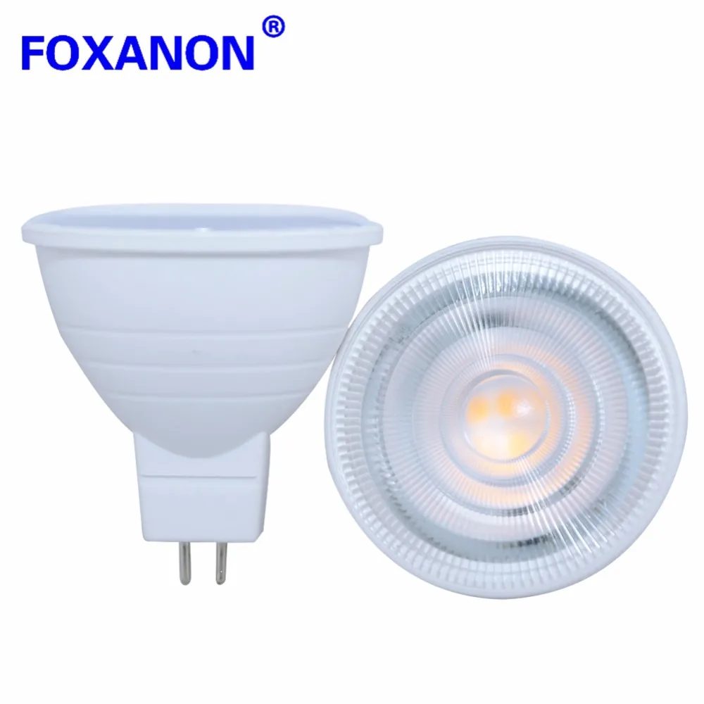 Светодиодная лампа направленного света Foxanon 220 В GU10 MR16 5 Вт 7 с чипом 2835SMD и углом