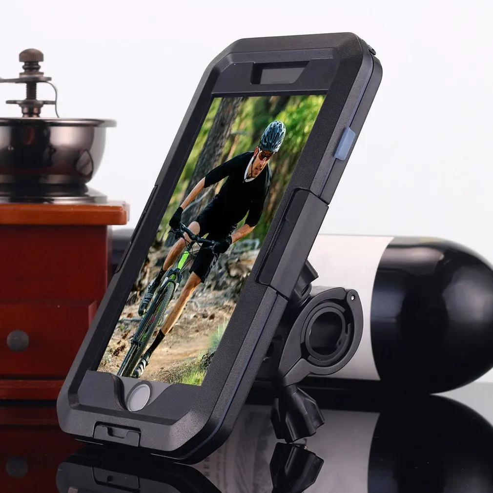 

2018 Mobile Phone Case For iPhone 7/8 plus MTB Motorcycle Bike Bicycle Waterproof HandleBar Holder Stand Mount For iPhone7 8plus