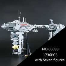 05083 1736Pcs Star MOC Series The Nebulon-B Medical Frigate Set Children Educational Building Blocks Bricks Toys Gifts War