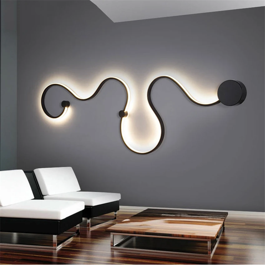 Modern LED Wall Lamps Bedroom  Wall Lights Living Balcony Room Acrylic Home Indoor Decor Wall Light Iron Sconce Lamps Fixtures