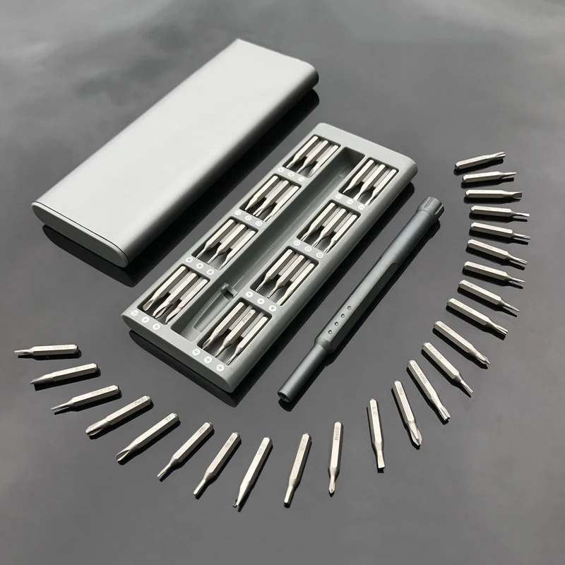 

25Pcs/Set Multi-Tools Multifunction Magnetic Screwdriver Set Repair Kit with Alloy Case LKS99