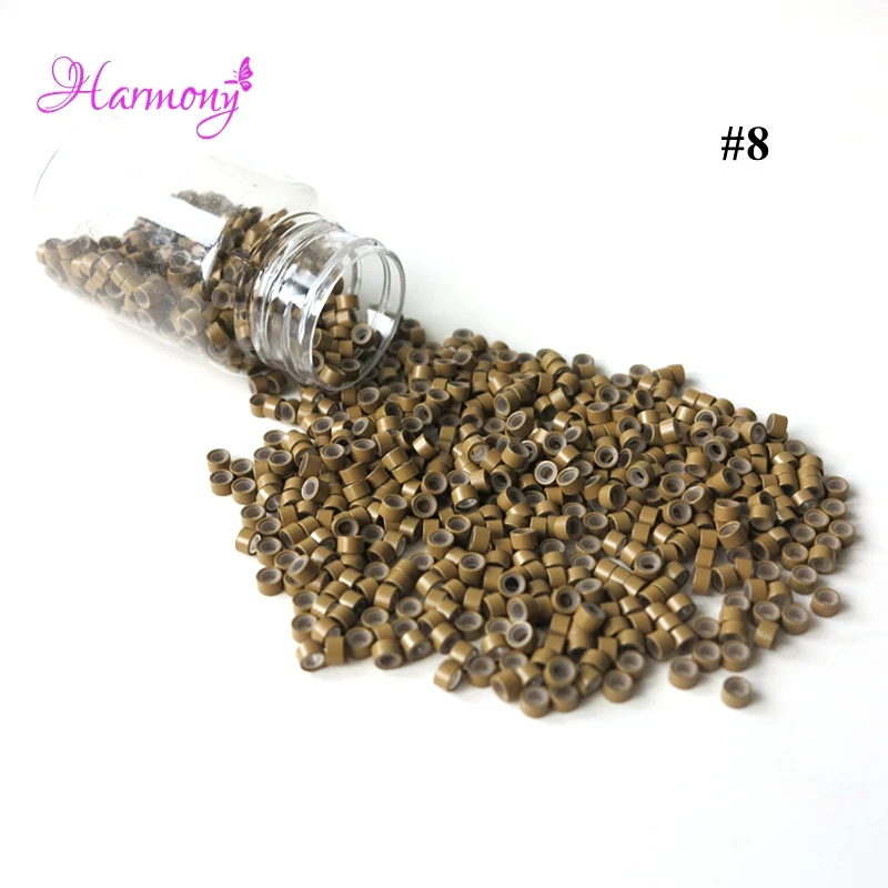 #8 Dark blonde Aluminum silione micro ring (23)__