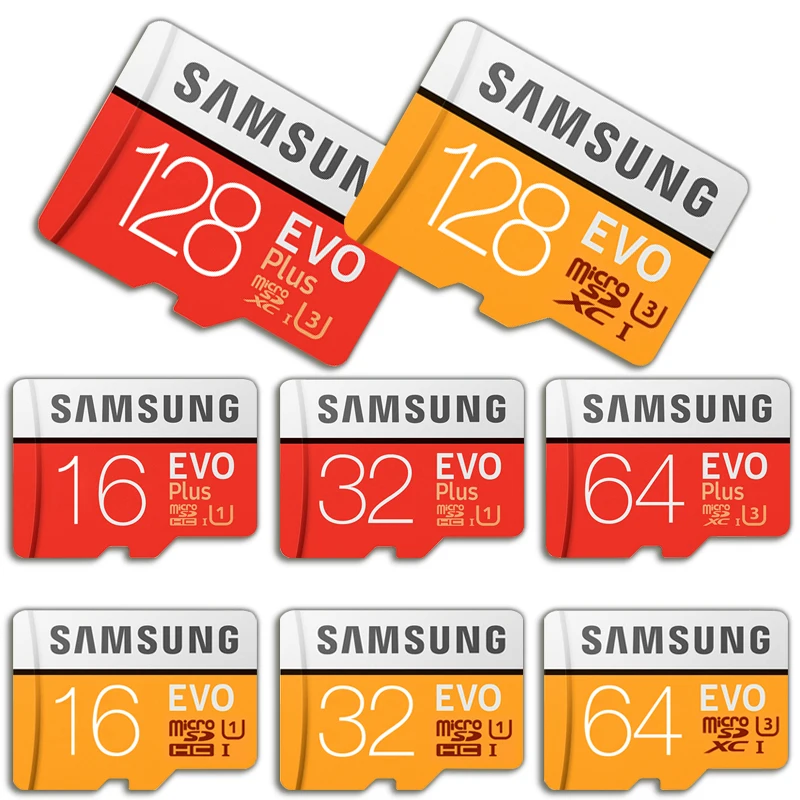 

SAMSUNG BRAND Micro SD Memory Card 16GB 32G 64G 128G 256 MicroSD Cards SDHC SDXC Max 95Ms EVO 32GB 64GB C10 TF Flash Micro Card