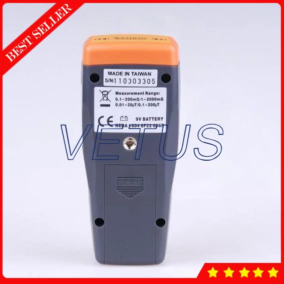 3-1/2 digits LCD Field Strength Detector Single Axis EMF Meter TM-191 for Air Conditioner Electromagnetic Radiation Detector