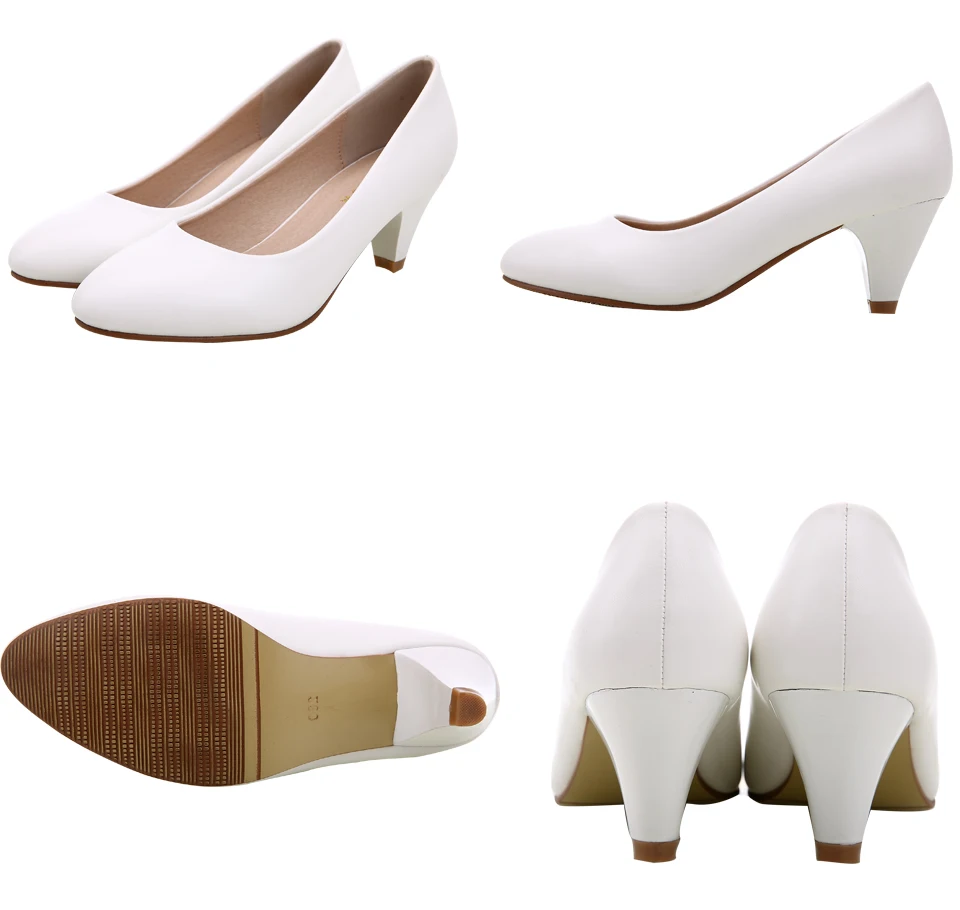 YALNN/туфли-лодочки для зрелых женщин; обувь на высоком каблуке; кожаная обувь высокого качества на каблуке 5 см; туфли-лодочки белого и черного цвета; Офисная Женская обувь
