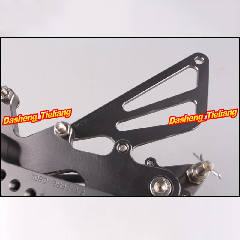 Adjustable Shift Foot Pegs Rear Set Footrests Kit For Yamaha YZF R6 2006 2007 2008 2009 2010 Motorcycle Accessory Parts