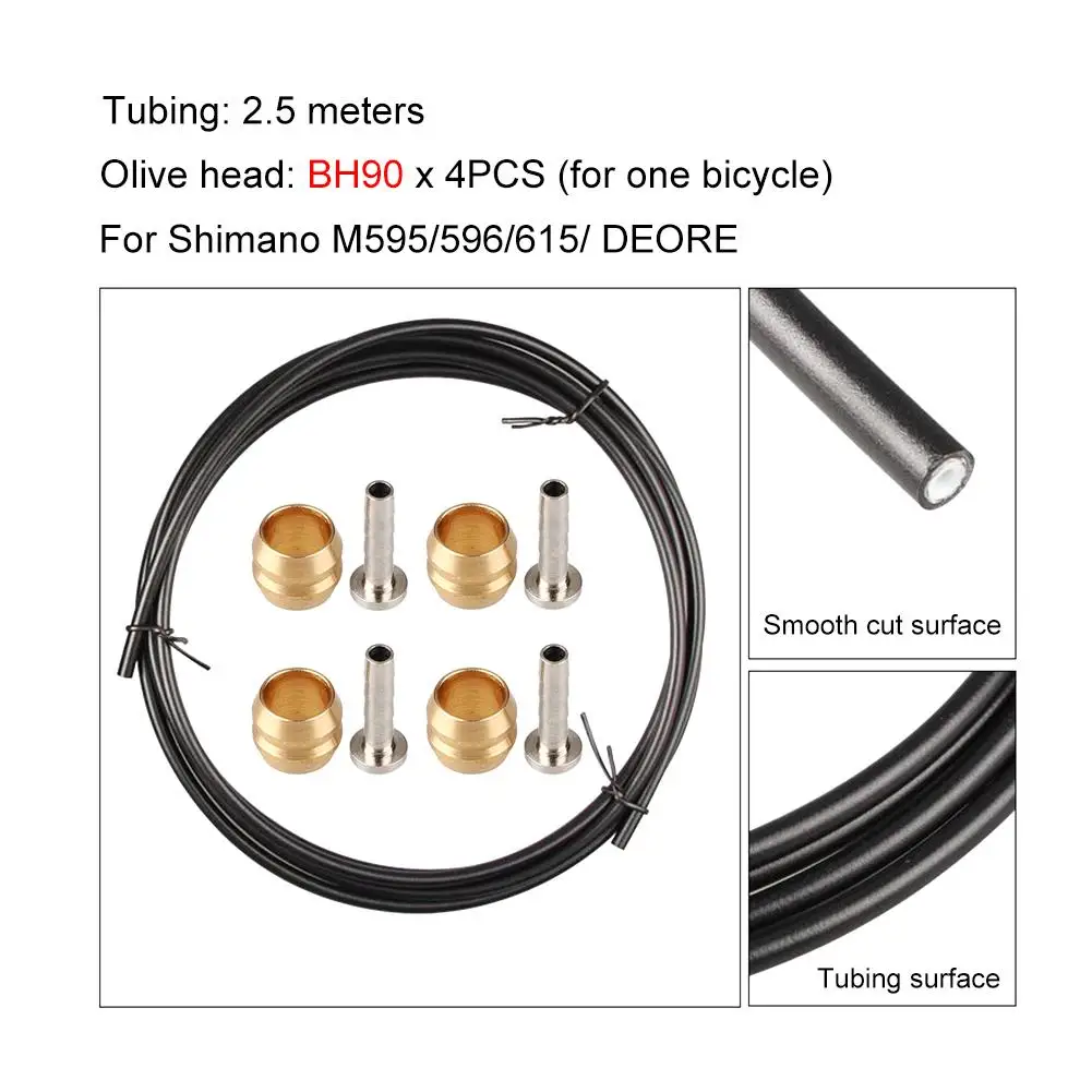 GUB трубопровода тормоза дисковые велосипедные тормозные оливковый комплект BH59 для Shimano M355/395/446/615 комплект трубок BH90 для M595/596/615/DEORE - Цвет: BH90