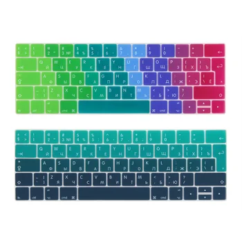 

Russia EURO Enter keyboard Cover for 2016-2018 Macbook Pro 13 15 inch with Touch Bar New Model A1706 A1707