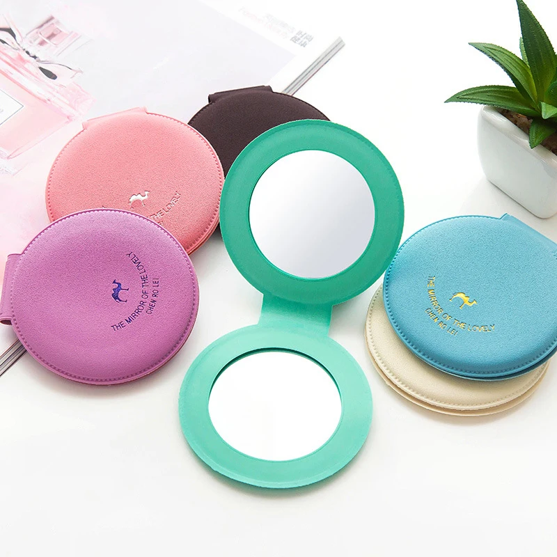 1pc Portable Lovely Mirror Candy Colored Camel Women Cosmetic Compact