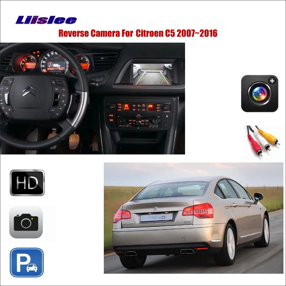 Liislee Car Reverse Rear View Camera For Citroen C5 2007~2016 / Compatible With Original