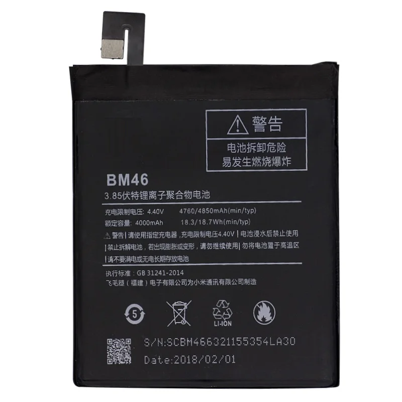 Xiao-Mi-Original-BM46-Battery-Real-4000mAh-For-Xiaomi-Redmi-Note-3-Redmi-Note3-Pro-Phone