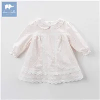 Dave bella/DBM7139; весеннее платье принцессы для маленьких девочек; модное праздничное платье с цветочным рисунком для дня рождения; одежда для малышей