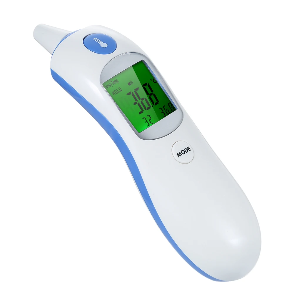 Профессиональный цифровой инфракрасный термометр для тела, термометр для взрослых и детей, лоб и ухо, термометр для детей и взрослых