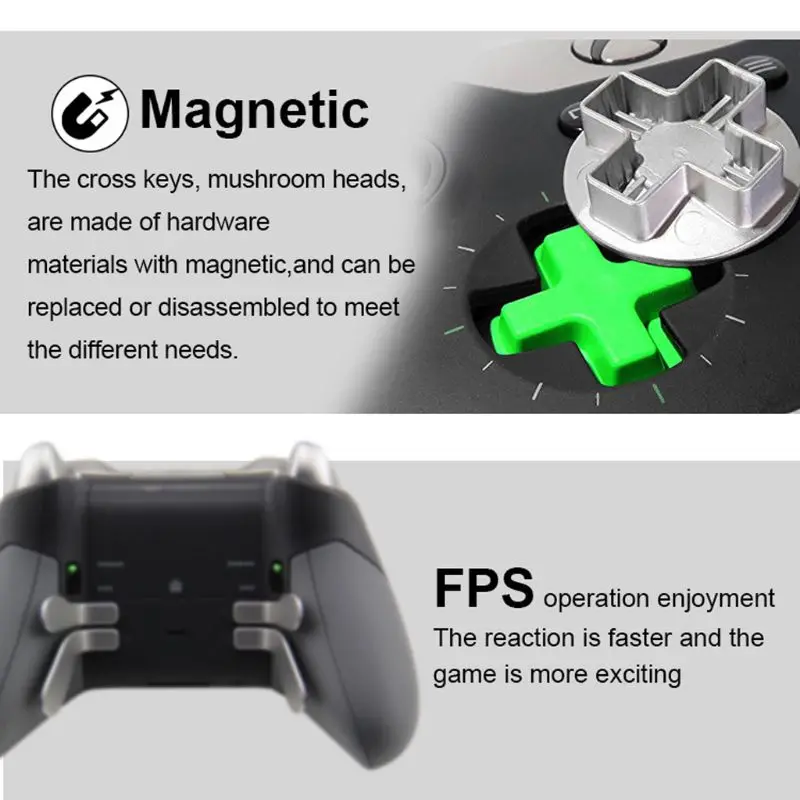 Подкачки с накатанной головкой аналоговых стиков Ручка D-Pad Бампер спусковой кнопки отвертка сумка для хранения запасная часть для джойстика для Xbox One Elite