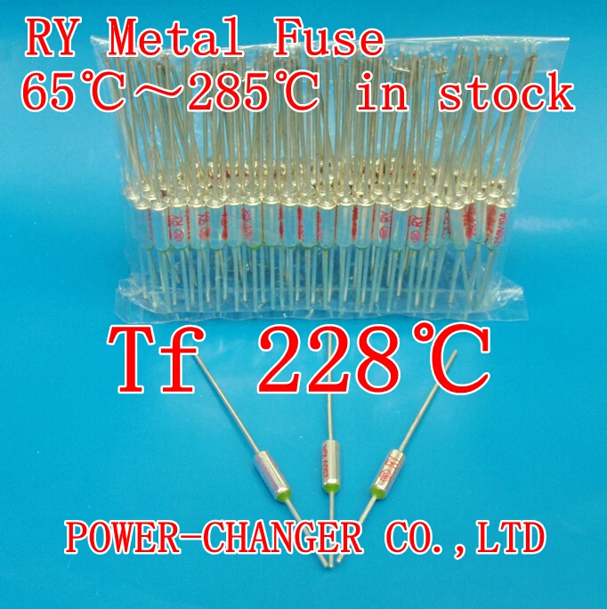 RY metal fuse temperature limiter RY Tf 228C degree Cut off 250V 10A
