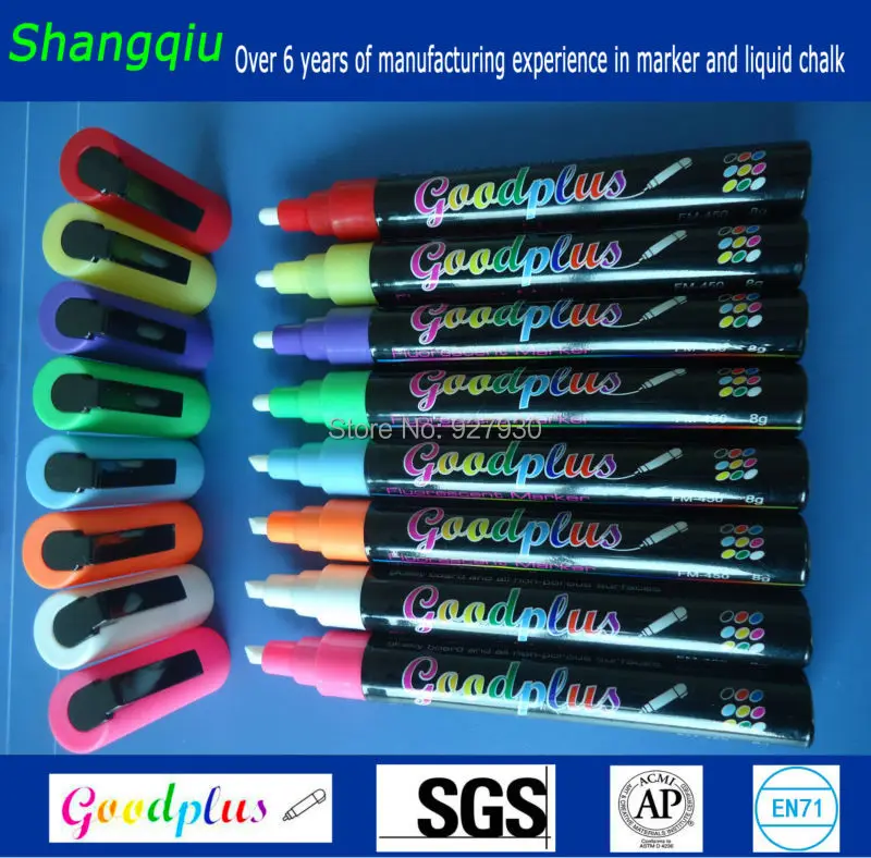 Liquid Chalk Markers REVERSIBLE TIP Professional Chalkboard Paint Pen 8