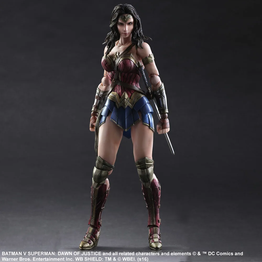 

Birthday Toy Gift DC Justice League Action Figure Collection 25cm PA Wonder Woman Model Doll Movable Decorations