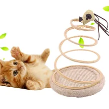 Кошка Забавные игрушки весна Мышь плиты сизаль Кот дерево