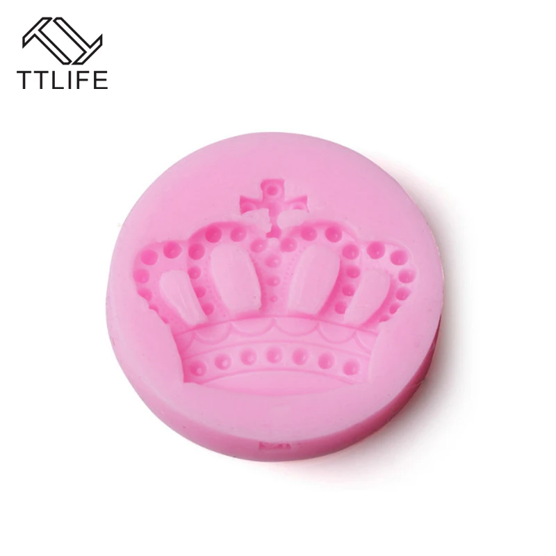 

TTLIFE Crown Shape Cake Silicone Moulds Fondant Cupcake DecoratingTools Chocolate Gumpaste Mold Candy Resin Clay Crafts Molds
