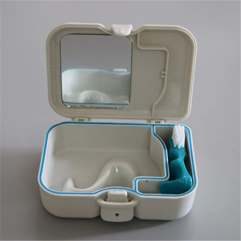 5 шт./лот Высококачественная зубная шкатулка с зеркалом и щеткой лоток для зубного ряда, пригодный для обработки в автоклаве ящик для