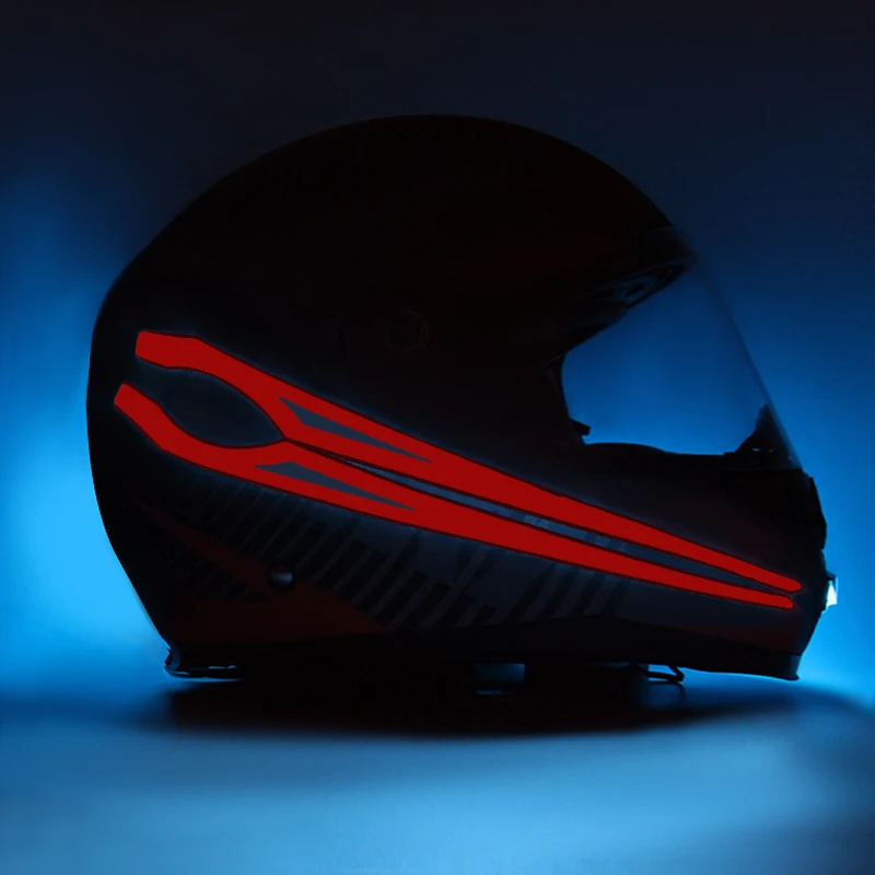 

ROAOPP Motorcycle Night Riding Helmet Signal Waterproof Durable Flashing Stripe Cold LED Light Sticker Luminous Modified Strip