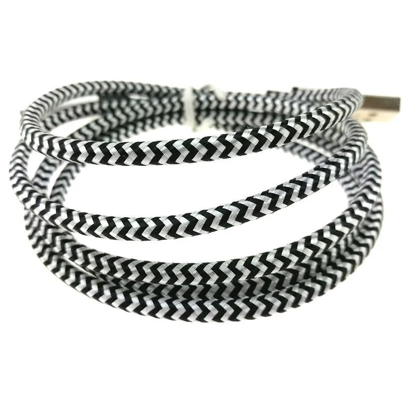 20cm 1m 2m Micro USB Cable Short Fast Charging Nylon USB Sync Data Cord Mobile Phone Android Adapter Charger Cable for Samsung