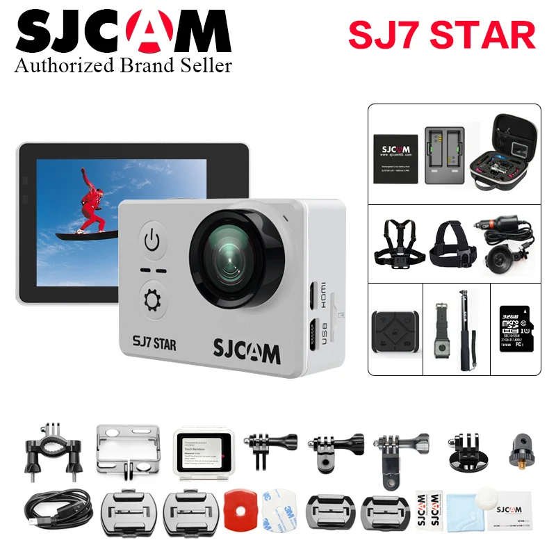 

Genuine Original SJCAM SJ7 Star Ultra HD 4K 30fps 2.0" Touch Screen wifi action camera Ambarella A12S75 30M Waterproof Sports dv