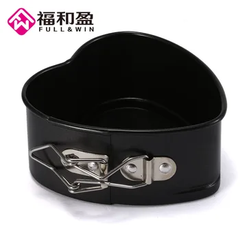 

1Pcs 4Inch Heart Shape Non-stick Springform Cake Mold Stainless Steel Cake Pastry Bread Baking Pan Mould DIY Cooking Tools