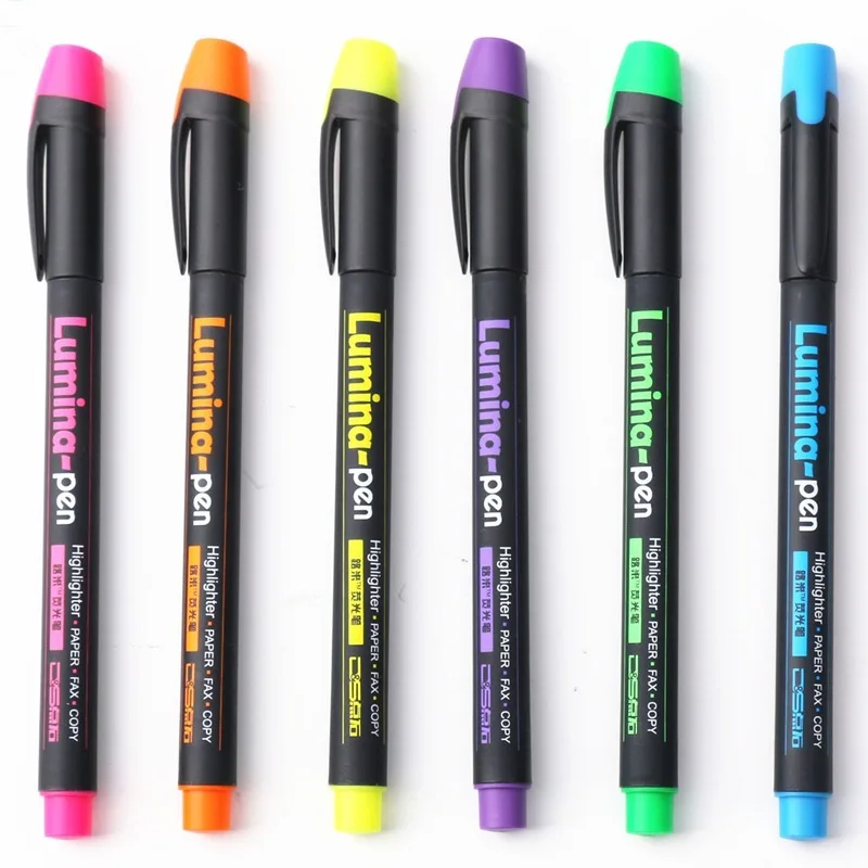 Buy 1pcs/lot Lumina pens Highlighter for paper copy fax DIY drawing Marker pen