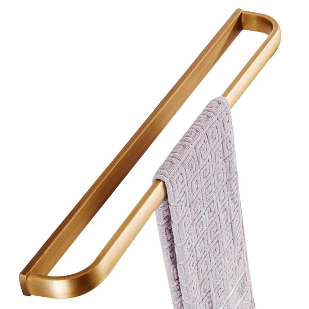 Leyden Antique Brass Wall Mounted Single Towel Bar Bathroom Antirust