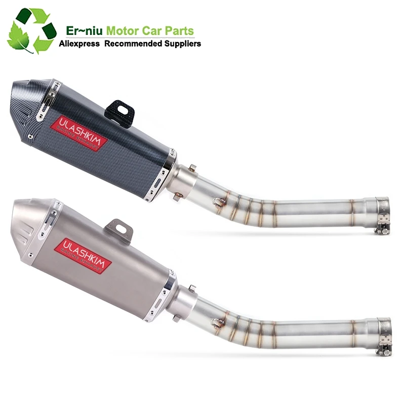 

Motorcycle Exhaust Muffler Escape Modified Link Middle Pipe Full System Slip On For yamaha YZF R6 YZF-R6 1998-2005