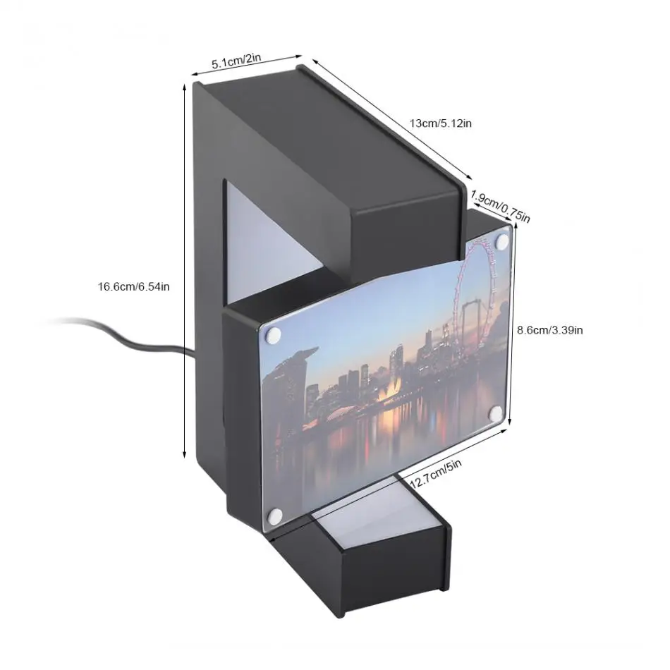 Электронная магнитная левитация плавающая фоторамка с светодиодный подсветкой новинка подарок украшение дома фоторамки