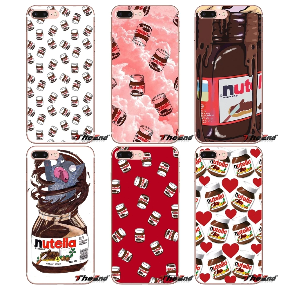 

For Apple iPhone X 4 4S 5 5S SE 5C 6 6S 7 8 Plus 6Plus 7plus 8plus Fundas Coque Chocolate Nutella Bottle Soft Silicone Case