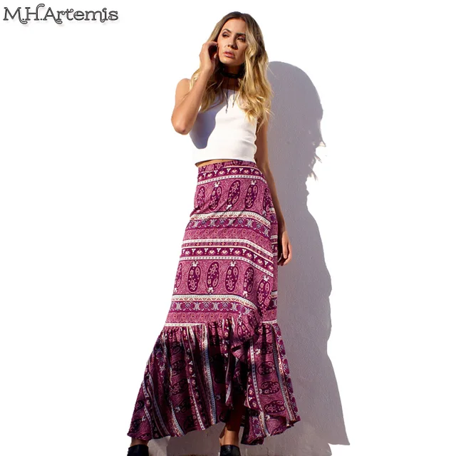 boho maxi skirt pattern