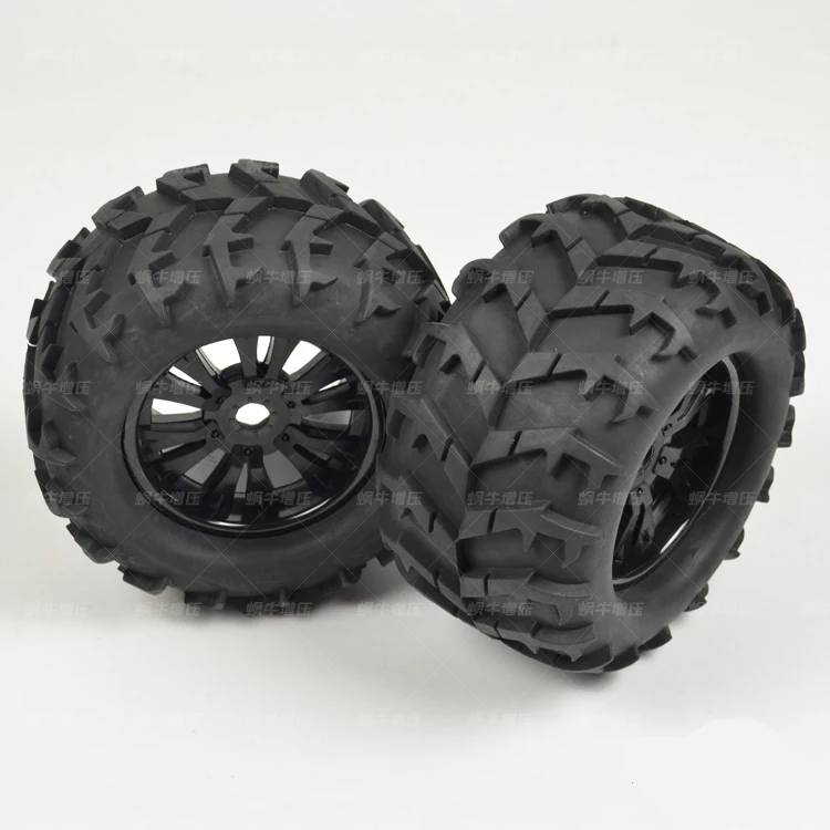 

Pre-Glued 4Pcs 1/8 Monster Truck Wheels&Tire Set Tyre For HPI T-MAXX 3.8 SAVAGE REVO Traxxas E-MAXX MGT, 17mm hub+Free Shipping